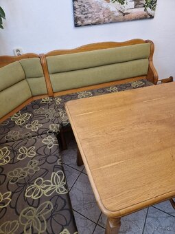 Rohová lavica, jedálenský set - 7