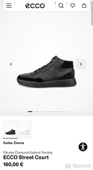 Predám tenisky ECCO Street Court M - 7