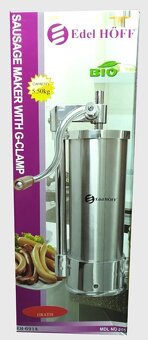 Plnička delo 5,5 kg na klobásy + náhradný piest + 6 trubíc - 7