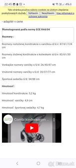 Detský kočík,športový kočík,vajíčko - 7
