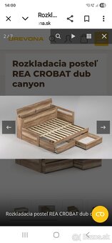 Rozkladacia postel DREVONA - 7