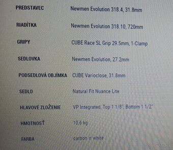 Bicykel CUBE Reaction C62 Race - 7