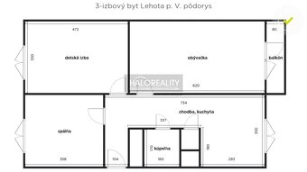 HALO reality - Predaj, trojizbový byt Lehota pod Vtáčnikom, - 7