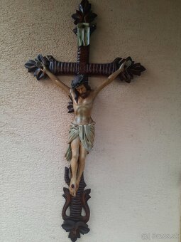 Drevený kríž rozmery 102 x 51 cm - 7