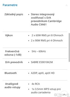 Cambridge Audio CXA61 - 7