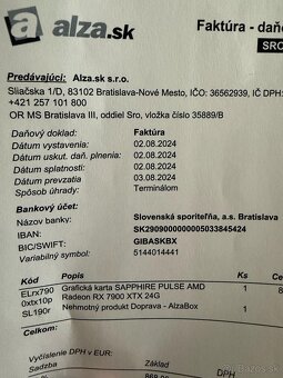 [Predám] SAPPHIRE PULSE AMD Radeon RX 7900 XTX 24G - 7