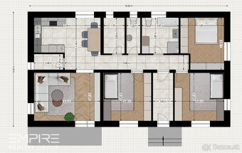 Na predaj priestranný bungalov-novostavba-holodom, Vajkovce - 7