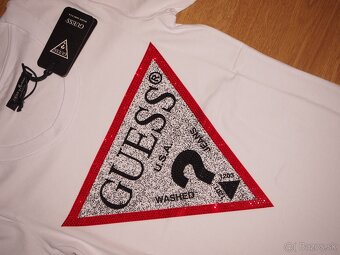 Guess dámske biele tričko XL - 7