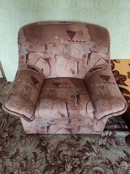 Rozkladacia sedacia súprava s dvoma kreslami - 7