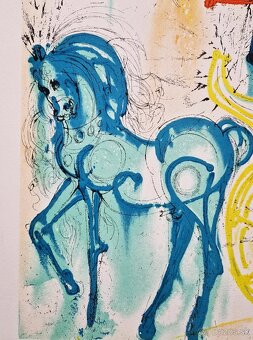 SALVADOR DALI - Le Cheval de Triomp (Certifikát) litografia - 7