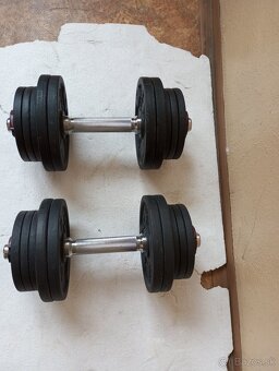 Liatinové nakladacie jednorúčky DECATHLON/CORENGTH  2x16 kg - 7