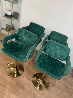 Otočné Zamatové stoličky - 7