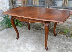 Rozťahovací stôl z orechového dreva - 7