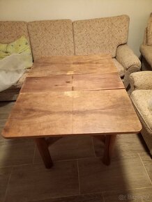 drevený rozkladací stôl - 7