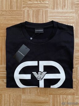 panske tricko Emporio Armani velkost XL cierne /ORIGINAL/ - 7