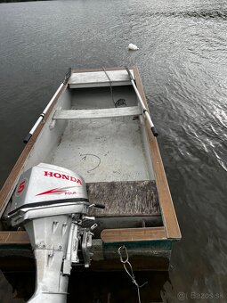 predám čln s motorom honda 5hp - 7