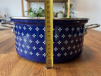 Sada hrncov vzor modrotlač - 7