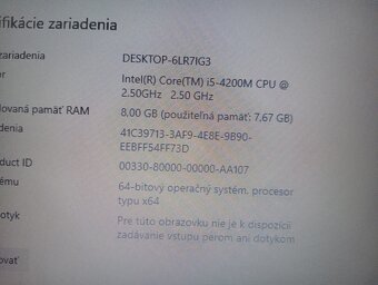 ntb HP probook 640 g1 / Intel core i5 / 8gb ram/ 256gb ssd - 7