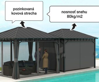 altánok 3x4m s pevnou strechou - 7