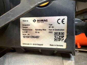 Vibračné dusadlo Bomag BT65 2022 - 7