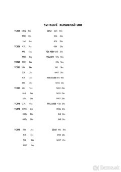 KONŠTRUKČNÉ A PASÍVNE SÚČIASTKY - 7