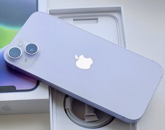 iPhone 14 Purple BATERIE 100% TOP - 7