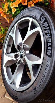 Alu R18 5x108 orig. CITROEN+TPMS+letné pneu - 7