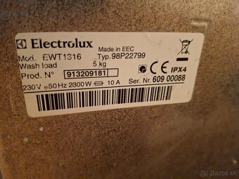 Elektrolux pracka - 7