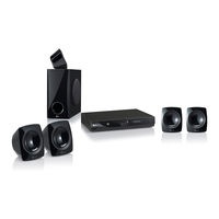 Predám 330 W reproduktory LG - 1 ks subwoofer, 5 ks satelity - 7