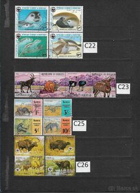 Filatelia-Poštové známky na predaj 5 zvieratá razené - 7