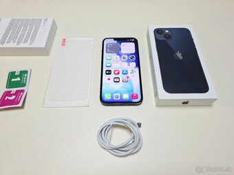 APPLE IPHONE 13 128GB MIDNIGHT BATERKA 100% - 7