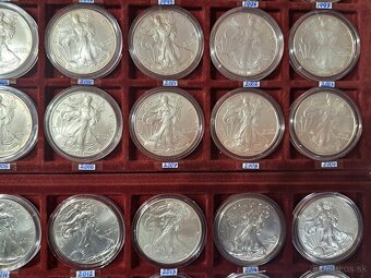 1Oz mince American Eagle - kompletná sada - 7