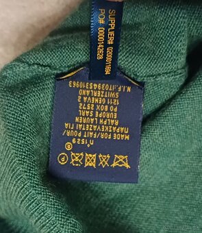 Ralph Lauren zelený 100% wool - 7