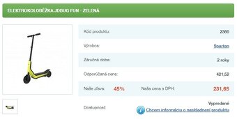 Predám elektricku kolobezku JDBUG FUN (elektrickú kolobežku) - 7