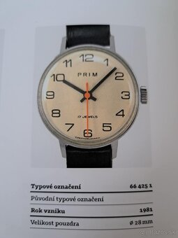 Československé Retro Vintage hodinky PRIM Oranžové - 7