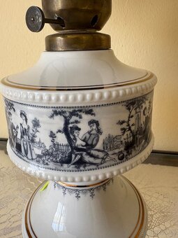 Stolná petrolejová lampa s cylindrom Wallendorf V-44cm - 7