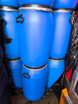 Predám potravinárske 80l plastové sudy - 7