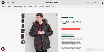 Zánovná zimná parka Fjallraven Sarek Winter Jacket M Khaki - 7