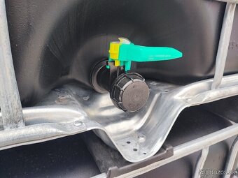 Čierne potravinárske 1000l IBC kontajnery nádrž sud barel - 7