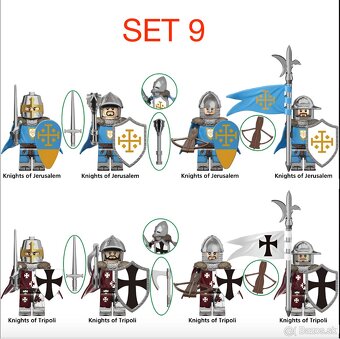 Figúrky Rytieri 3 (8ks) - typ lego, nové, nehrané - 7