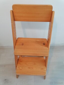 drevené nastaviteľné stoličky - 7