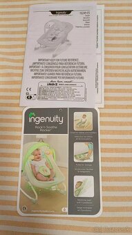 Hojdacie kreslo a húpatko 3 in 1 Ingenuity od 0 mesiacov - 7