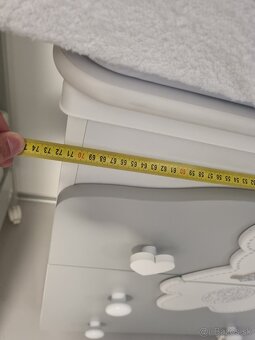 Italbaby prebaľovací pult s vaničkou Fiocco biela (3v1) - 7