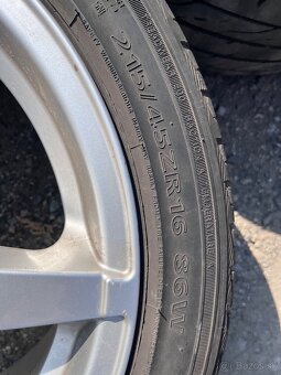 Borbet 5x100 R16 7J ET38 + 215/45R16 letné pneu - 7
