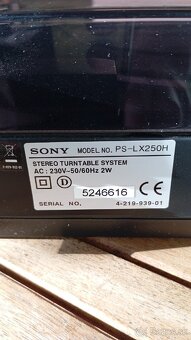 Gramofón Sony PS-LX250H. - 7