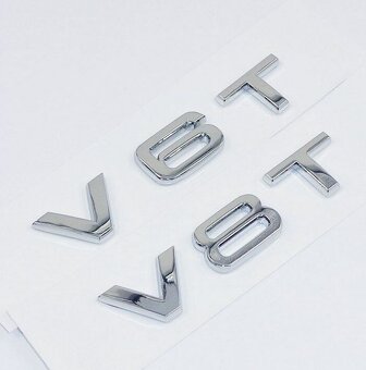 Napis logo AUDI V6T V8T oznacenie na blatnik - 7