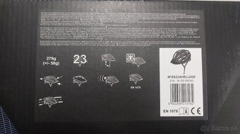 4F cyklistická helma čierna - 7