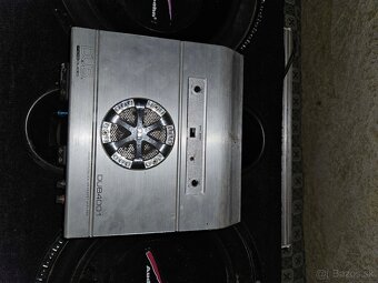 Predám autoaudio – subwoofery, zosilňovače + kapacitor - 7