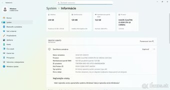 Lenovo ThinkCentre M920z AIO, i5-8500, 256GB SSD, 16GB RAM - 7