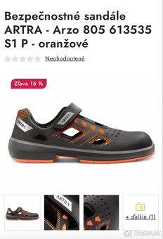 Bezpečnostné sandále topankyARTRA - 7